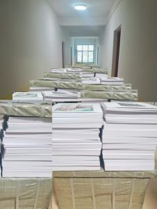 出版五万册刊物堆积现场 出版五万册刊物堆积现场