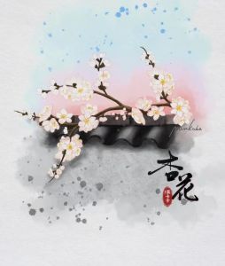 春色满园关不住,一枝红杏出墙来。 春色满园关不住,一枝红杏出墙来。
